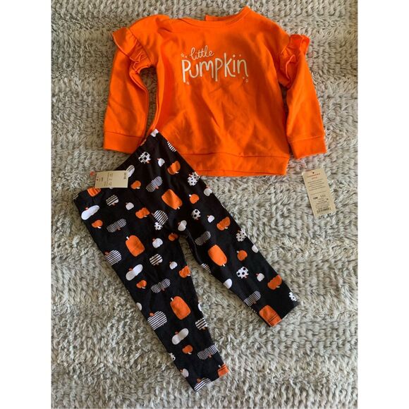 Little Pumpkin Fall 2 Piece Set 3-6 - Picture 5 of 9